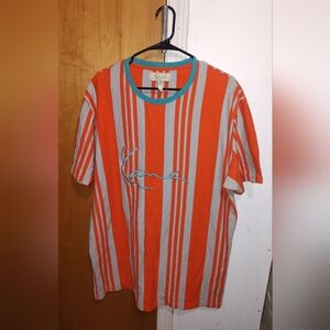 Karl Kani Limited Edition Stripped Crew neck Short Sleeve T-Shirt Size 2XL